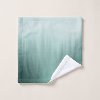 Watercolor Evergreen Forest in Mist Painting Wash Cloth