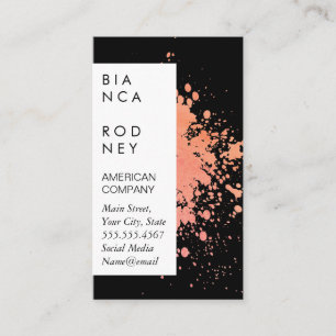 Watercolor Expressive Splatter Business Card
