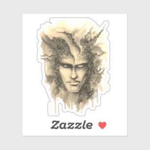 Watercolor Face Sticker