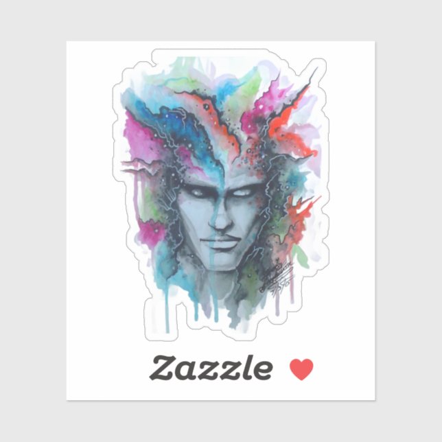 Watercolor Face Sticker (Sheet)