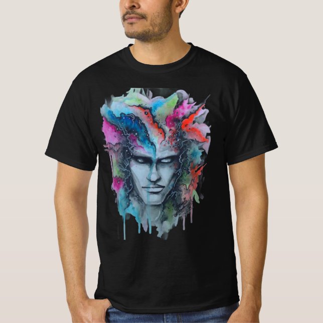 Watercolor Face T-Shirt (Front)