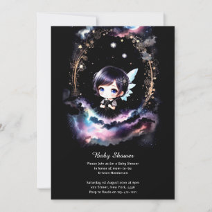 Watercolor Fairy Baby Shower Invitation