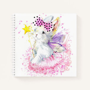 Watercolor Fairy Bunny Notebook