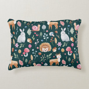 Watercolor Fairy Forest Children's Pattern Decorative Cushion