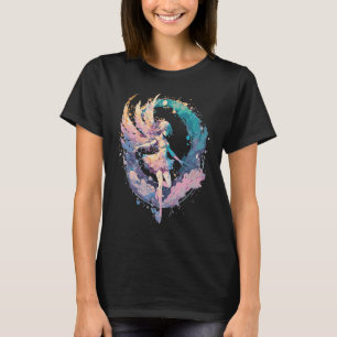 Watercolor Fairy Painting Fairycore Pastel Goth Bu T-Shirt