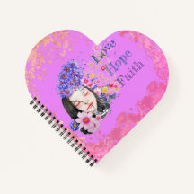 watercolor faith hope love notebook