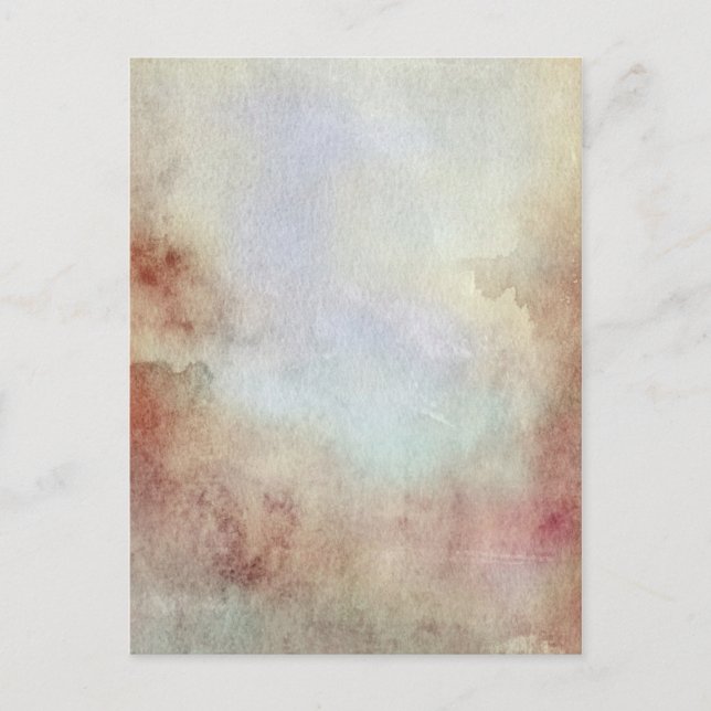 Watercolor Fall Background Postcard (Front)