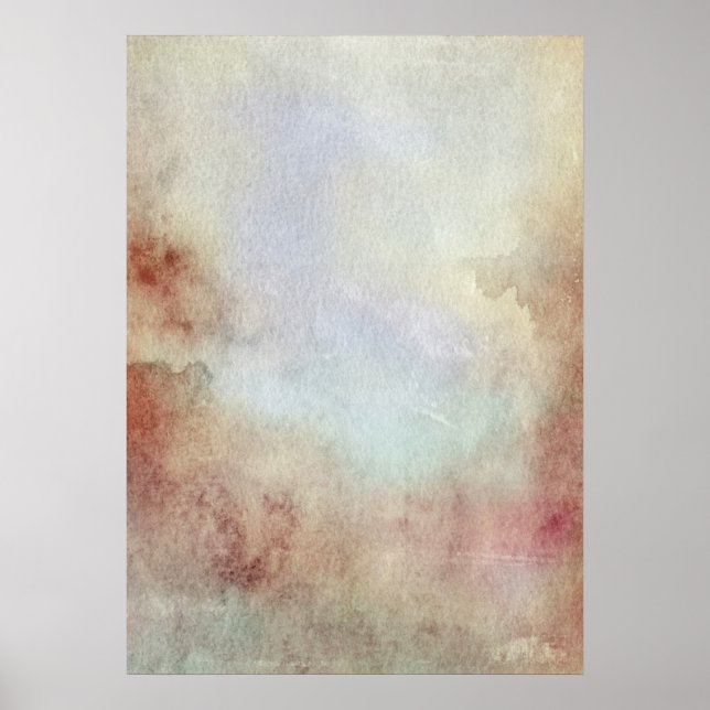 Watercolor Fall Background Poster (Front)