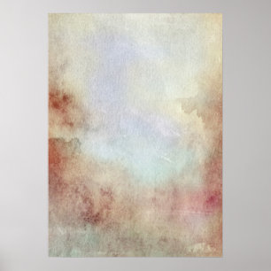 Watercolor Fall Background Poster