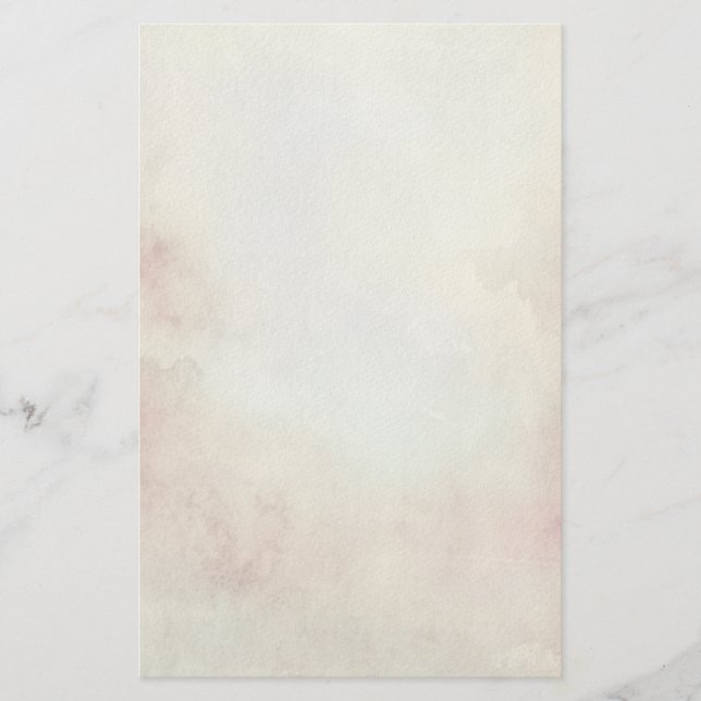 Watercolor Fall Background Stationery (Front)