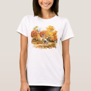 Watercolor Fall Dog Design- German Pointer T-Shirt
