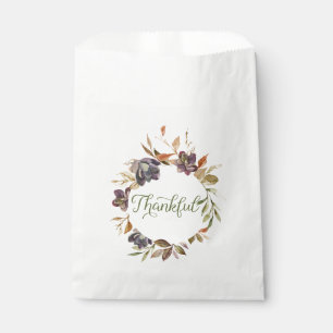 Watercolor Fall Foliage Succulent Favour Bags