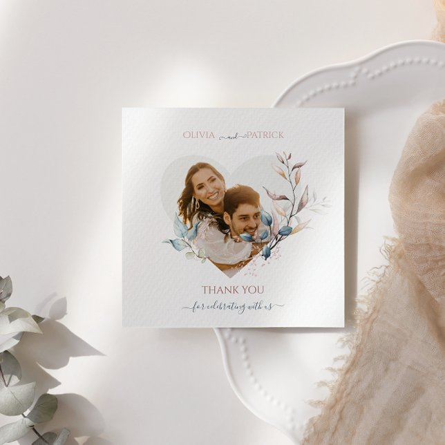 Watercolor Fall green eucalyptus with rose gold  Invitation (Creator Uploaded)