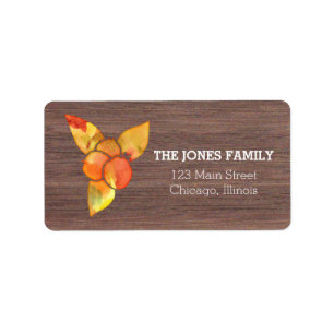 Watercolor Fall Illustration Thanksgiving labels