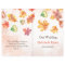 Watercolor Fall Leaves bookfold Wedding program