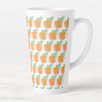 Watercolor Fall Pumpkins Orange Pattern