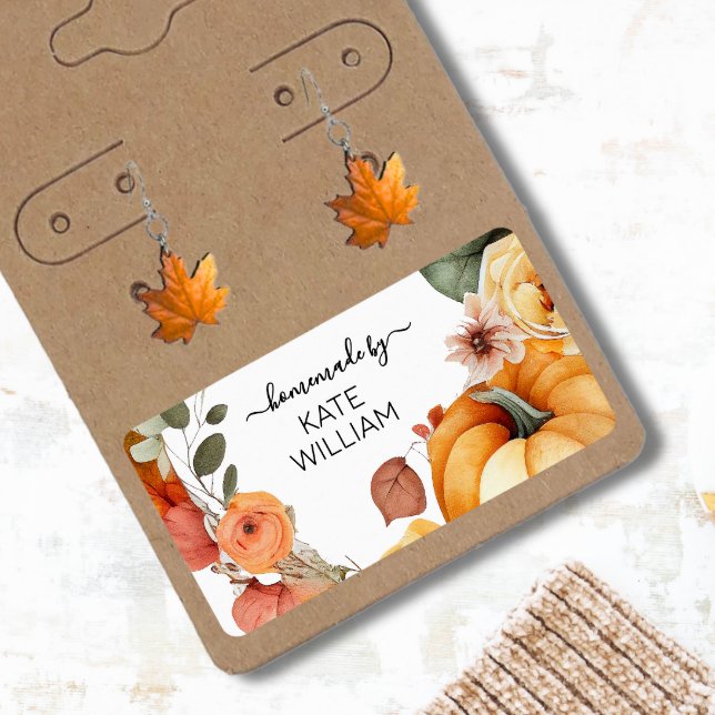 Watercolor Fall theme label for homemade items (Creator Uploaded)