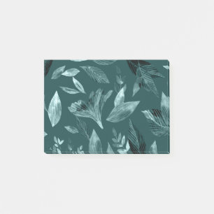 Watercolor fallen leaves 10 post-it notes