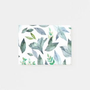 Watercolor fallen leaves 11 post-it notes