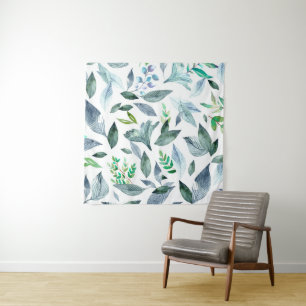 Watercolor fallen leaves 11 tapestry