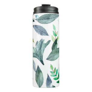 Watercolor fallen leaves 11 thermal tumbler