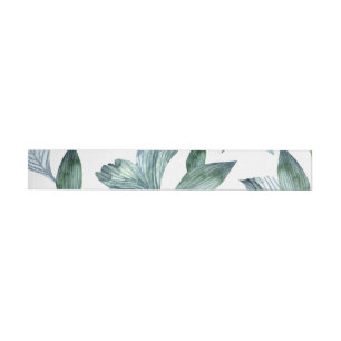 Watercolor fallen leaves 11 wrap around label