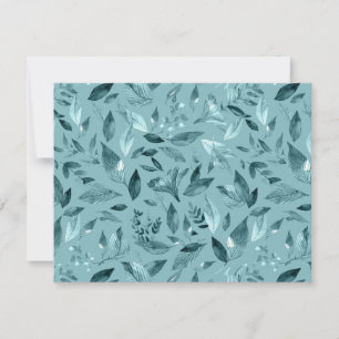 Watercolor fallen leaves 2 card