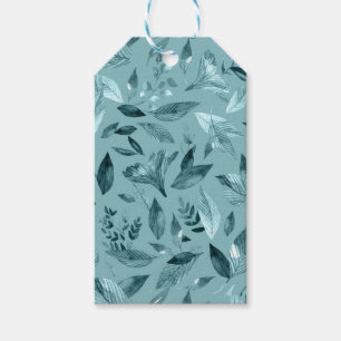 Watercolor fallen leaves 2 gift tags