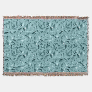 Watercolor fallen leaves 2 throw blanket