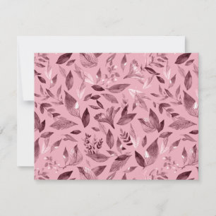 Watercolor fallen leaves 3 card