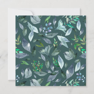 Watercolor fallen leaves 5 announcement