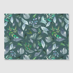 Watercolor fallen leaves 5 magnetic invitation