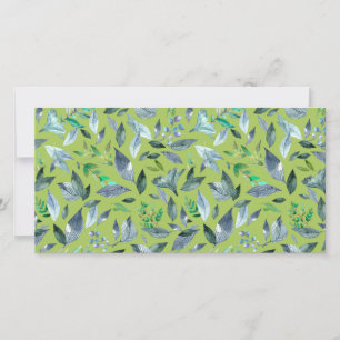 Watercolor fallen leaves 6 save the date