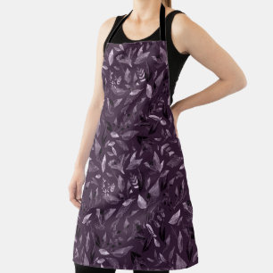 Watercolor fallen leaves 7 apron