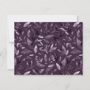 Watercolor fallen leaves 7 card