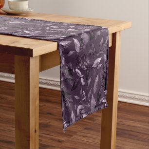 Watercolor fallen leaves 7 medium table runner