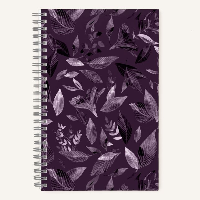 Watercolor fallen leaves 7 notebook (Front)