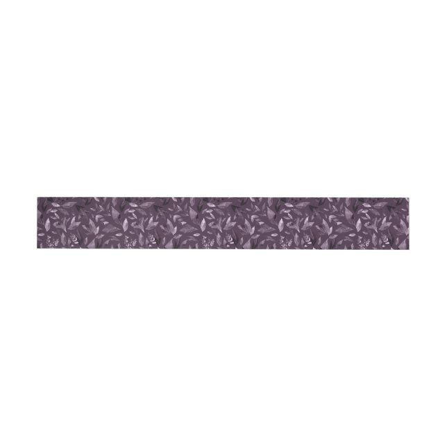Watercolor fallen leaves 7 wrap around label (Individual)