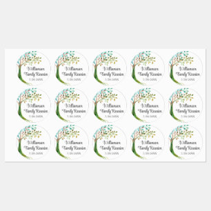 Watercolor Family Tree Family Reunion