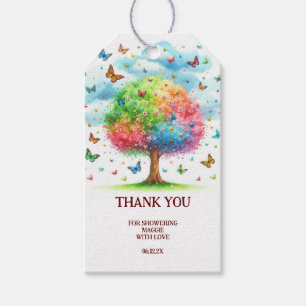 Watercolor Family Tree Family Reunion Gift Tags
