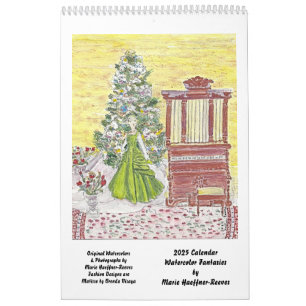 Watercolor Fantasies by MHHR 2025 Calendar