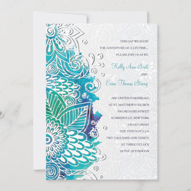 Watercolor Fantasy Invitation (Front)