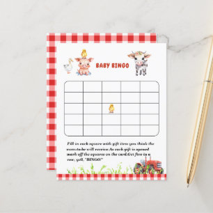 Watercolor Farm Birthday Party baby shower game