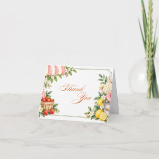 Watercolor Farmers Market Thank You Card