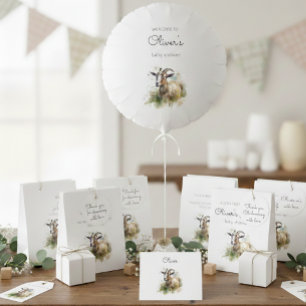 Watercolor Farmhouse Goat, custom Foam Boards Gift Tags