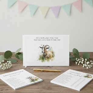 Watercolor Farmhouse Goat, custom Notepad