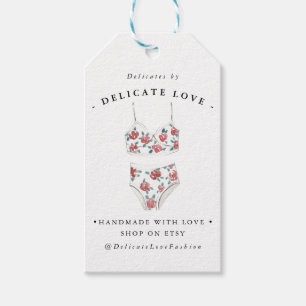 Watercolor Fashion Design   Business Hang Tag