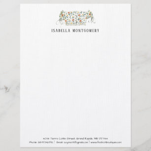 Watercolor Fashion Design Letterhead Personalised