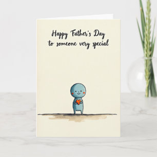Watercolor Fathers Love Card