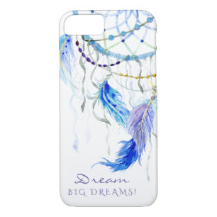Watercolor Feathers Sun Catcher Dream Big Dreams iPhone 8/7 Case